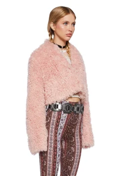 x_Blue Blush Outerwear*Spiraling Daze Faux Fur Jacket