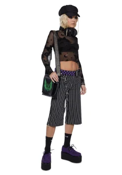 The Grave Girls Tops*Spirited Rebel Mesh Top