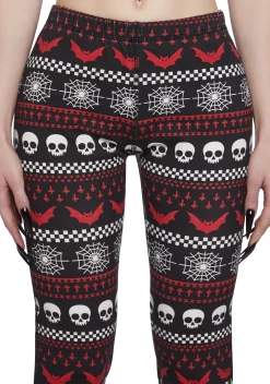 The Grave Girls Bottoms|Plus*Spooky Wishes Print Leggings