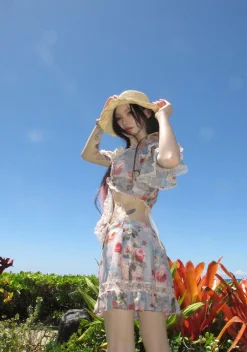 Current Mood Tops*Springtime Seductions Ruffled Blouse