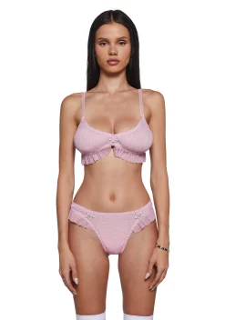 Sugar Thrillz Lingerie|Plus*Star Class Lingerie Set - Pink