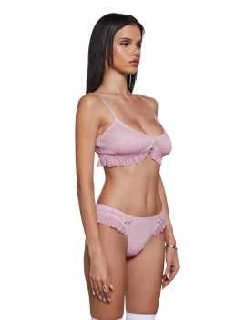 Sugar Thrillz Lingerie|Plus*Star Class Lingerie Set - Pink