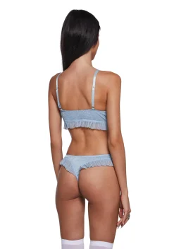 Sugar Thrillz Lingerie|Plus*Star Class Lingerie Set - Blue
