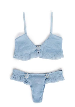 Sugar Thrillz Lingerie|Plus*Star Class Lingerie Set - Blue