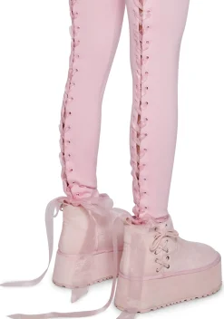 Sugar Thrillz Bottoms*Star Quality Lace-Up Leggings