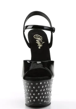Pleaser Sandals*Stardust-709 Rhinestone Studded Sandals