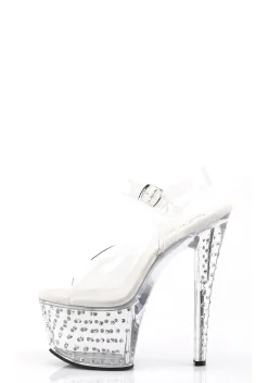 Pleaser Platforms|Heels*Stardust-708 Strap Sandals