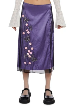 dELiA*s by Dolls Kill Bottoms|Skirts*Staring Problem Layered Midi Skirt