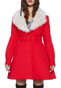 Sugar Thrillz Outerwear*Starry Delight Twill Coat