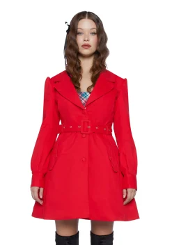 Sugar Thrillz Outerwear*Starry Delight Twill Coat