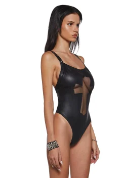 Widow Swim|Plus*Steel And Ice One Piece Swimsuit
