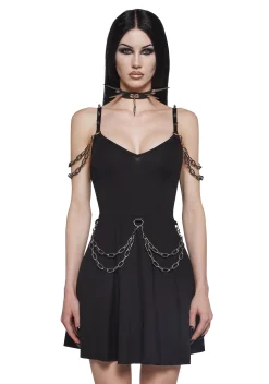 Widow Dresses|Plus*Steel Echoes Chain Dress