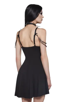 Widow Dresses|Plus*Steel Echoes Chain Dress