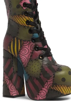 Trickz N' Treatz Boots|Platforms*Stitched-Up Style Platform Boots