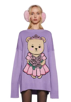 Sugar Thrillz Tops|Plus*Storybook Sweetness Intarsia Sweater