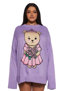 Sugar Thrillz Tops|Plus*Storybook Sweetness Intarsia Sweater