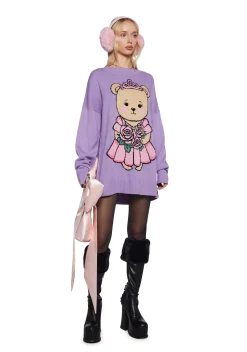 Sugar Thrillz Tops|Plus*Storybook Sweetness Intarsia Sweater