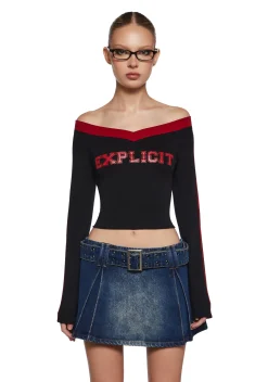 Generation Kiss Tops|Plus*Straight Talk Graphic Long Sleeve Tee