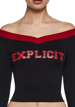 Generation Kiss Tops|Plus*Straight Talk Graphic Long Sleeve Tee