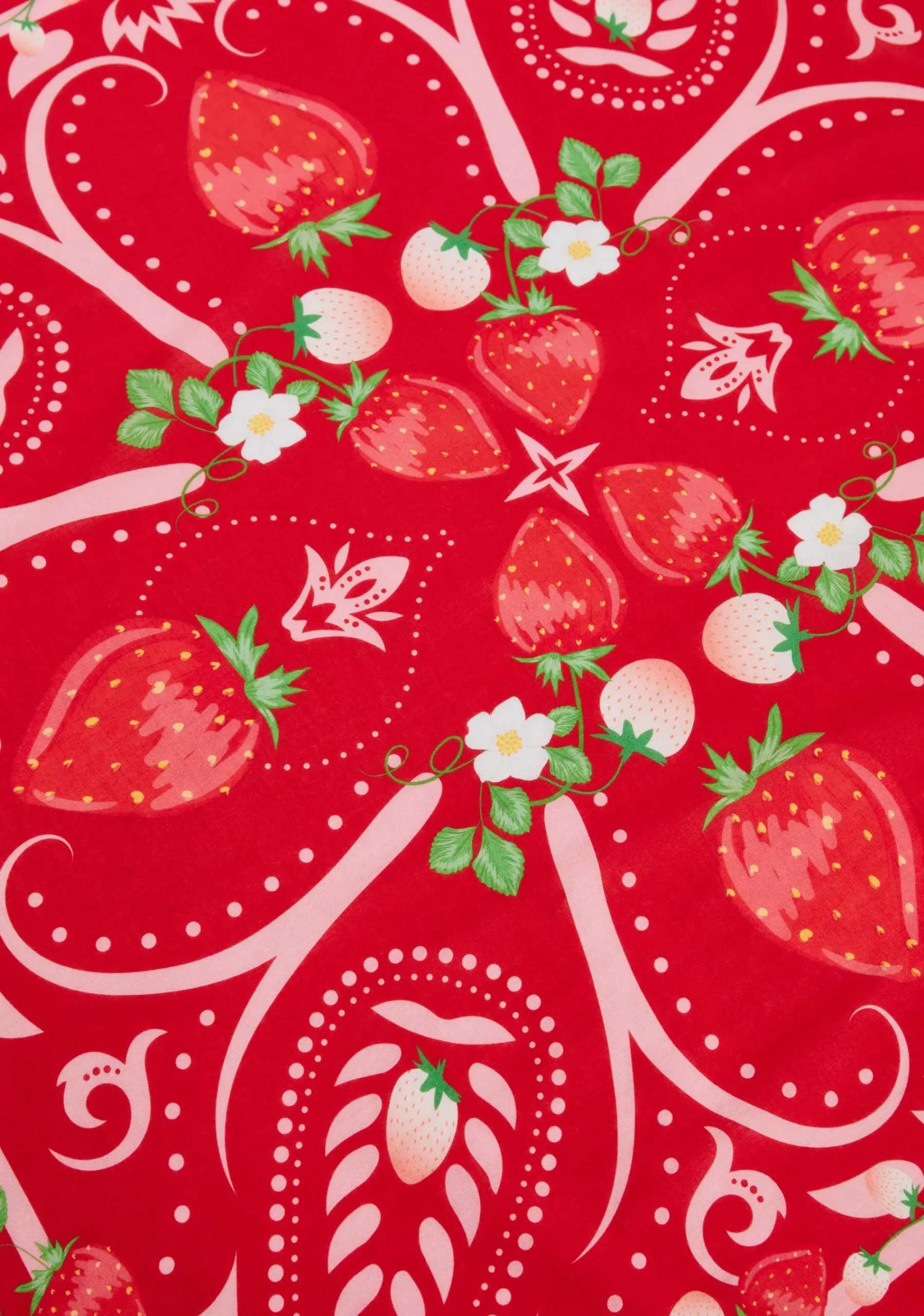 x_Dolls Kill Hair Accessories*Strawberry Handkerchief Bandana