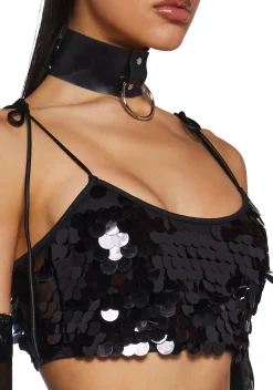 Club Exx Tops*Strobelight Redux Crop Top