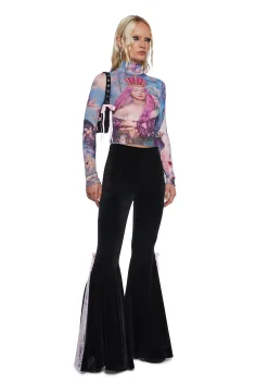 Sugar Thrillz Bottoms|Pants*Stroke Of Midnight Velvet Flares