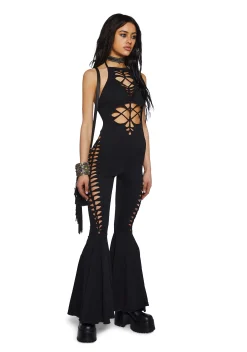 Current Mood Jumpsuits & Rompers|Plus*Submerged Ecstasy Cut Out Jumpsuit