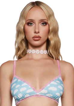 dELiA*s by Dolls Kill Lingerie*Such A Babe Knit Bralette - Blue