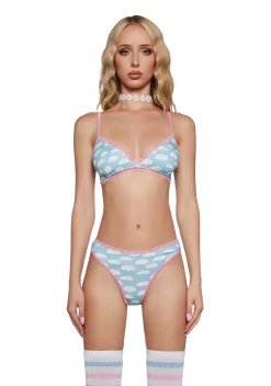 dELiA*s by Dolls Kill Lingerie*Such A Babe Knit Bralette - Blue