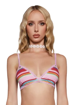 dELiA*s by Dolls Kill Lingerie*Such A Babe Knit Bralette - Striped