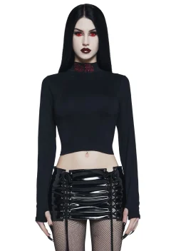 Widow Tops*Sucks To Be U Mock Neck Tee