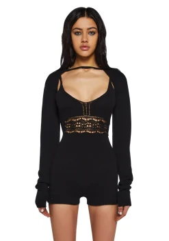 Current Mood Jumpsuits & Rompers*Sudden Silence Romper And Shrug Set