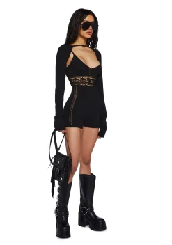 Current Mood Jumpsuits & Rompers*Sudden Silence Romper And Shrug Set