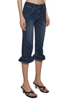 Sugar Thrillz Bottoms|Pants*Summer Nites Capri Denim Pants