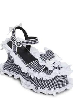 Sugar Thrillz Heels*Sunbeam Memories Wedge Heels - Black