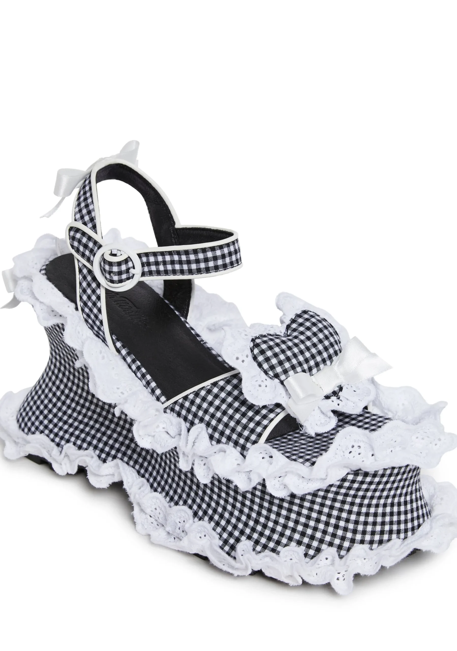 Sugar Thrillz Heels*Sunbeam Memories Wedge Heels - Black