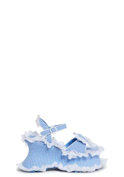 Sugar Thrillz Heels*Sunbeam Memories Wedge Heels - Blue