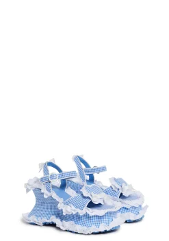 Sugar Thrillz Heels*Sunbeam Memories Wedge Heels - Blue