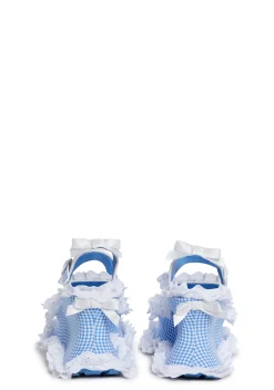 Sugar Thrillz Heels*Sunbeam Memories Wedge Heels - Blue
