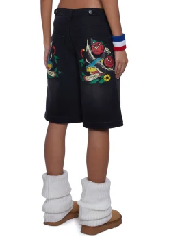 Ed Hardy Bottoms|Shorts*Swallows Baggy Shorts