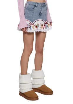 Dolls Kill | Care Bears x Strawberry Shortcake Bottoms|Skirts*Sweet Cheers Mini Skirt