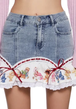 Dolls Kill | Care Bears x Strawberry Shortcake Bottoms|Skirts*Sweet Cheers Mini Skirt