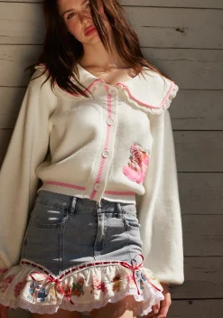 Dolls Kill | Care Bears x Strawberry Shortcake Bottoms|Skirts*Sweet Cheers Mini Skirt