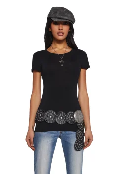x_Heart & Hips Tops*Sweet Rebellion Short Sleeve Top - Black