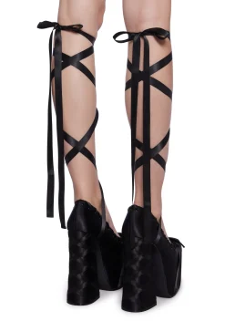 Sugar Thrillz Platforms|Heels*Sweet Sonata Ballet Wrap Heels