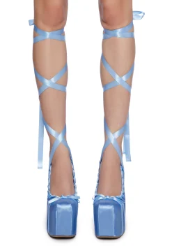 Sugar Thrillz Platforms|Heels*Sweet Sonata Ballet Wrap Heels