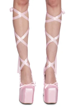 Sugar Thrillz Platforms|Heels*Sweet Sonata Ballet Wrap Heels