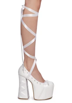 Sugar Thrillz Platforms|Heels*Sweet Sonata Ballet Wrap Heels