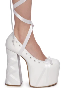 Sugar Thrillz Platforms|Heels*Sweet Sonata Ballet Wrap Heels