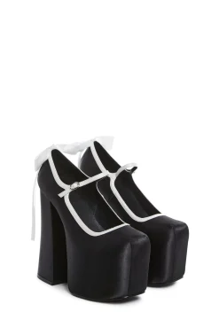 Widow Platforms|Heels*Sweet Sonata Platform Mary Janes